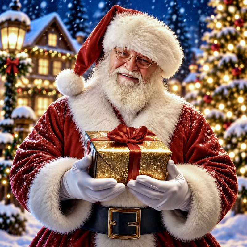 The Santa Claus your child will talk to, smiling and waving
